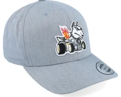 Kids Dog Hot Rod Kids Grey Adjustable - Kiddo Cap