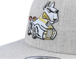 Kids Dog Luxury Car Kids Heather Grey Snapback - Kiddo Cap