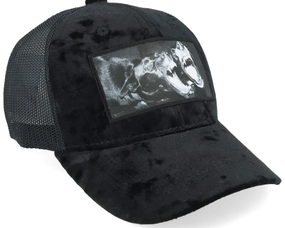 Kids Dogs Velvet Black Trucker - Calza Pennello