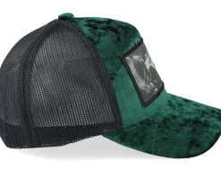 Kids Dogs Velvet Green/Black Trucker - Calza Pennello