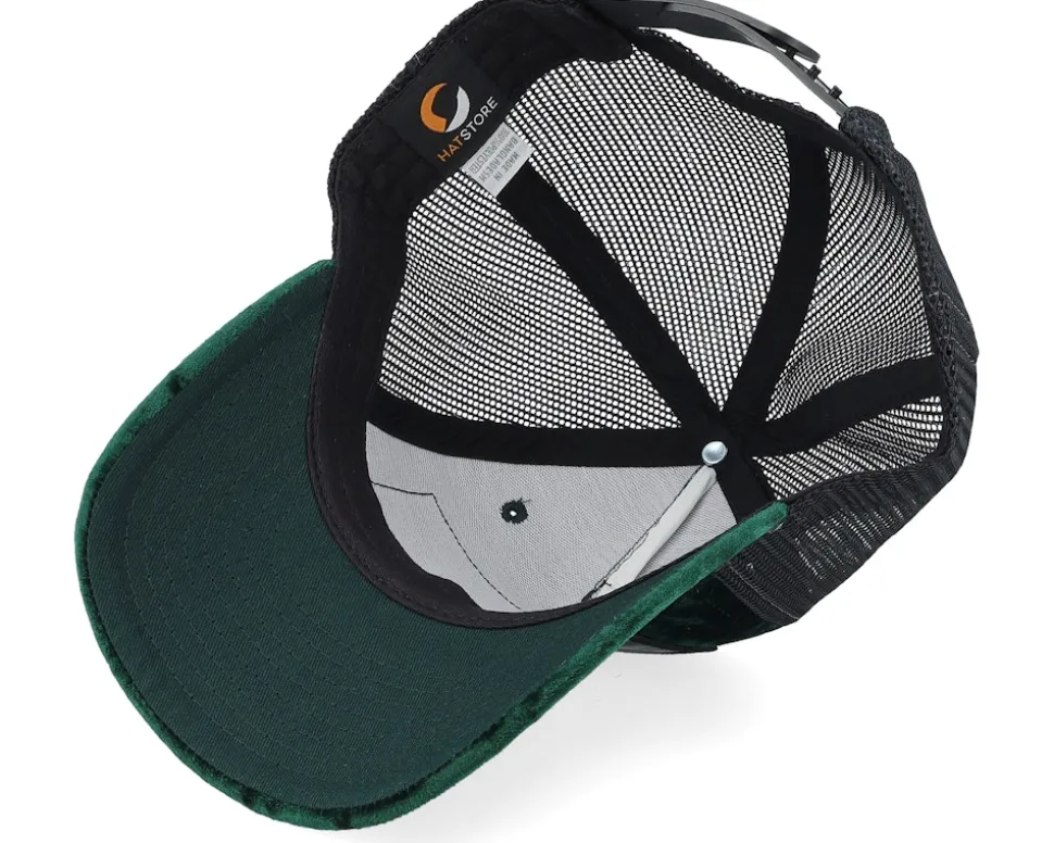 Kids Dogs Velvet Green/Black Trucker - Calza Pennello