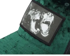 Kids Dogs Velvet Green/Black Trucker - Calza Pennello