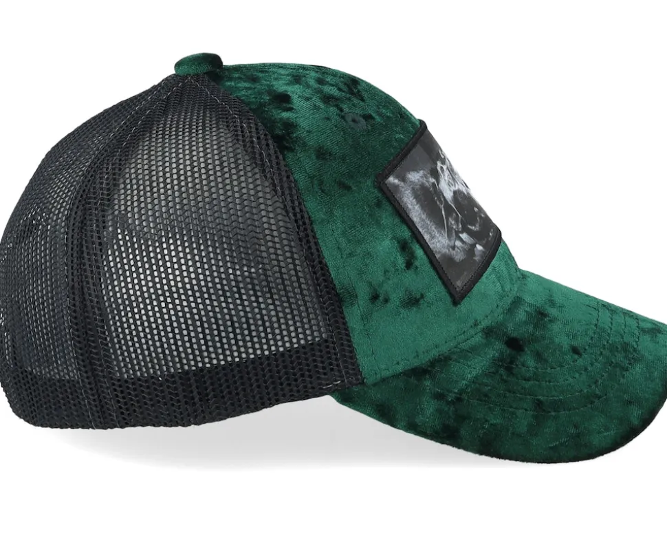Kids Dogs Velvet Green/Black Trucker - Calza Pennello