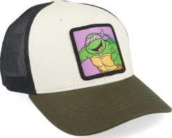 Kids Donatello Box Green/White/Black Trucker - TMNT