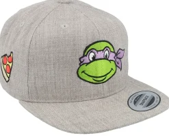 Kids Donatello Face Grey Snapback - TMNT