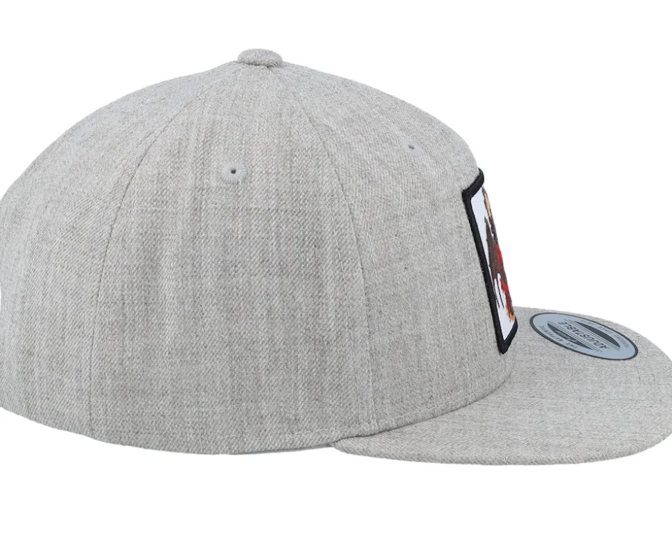 Kids Dragon & Teddy Grey Snapback - Kiddo Cap