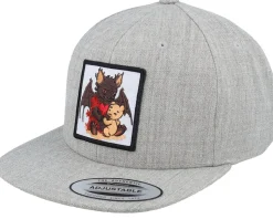 Kids Dragon & Teddy Grey Snapback - Kiddo Cap