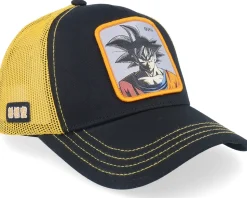 Kids Dragon Ball Goku Black/Orange A-Frame Trucker - Capslab