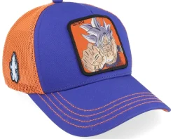 Kids Dragon Ball Goku Blue/Orange A-Frame Trucker - Capslab