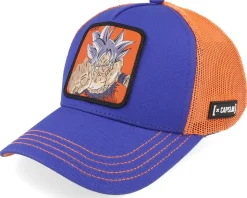 Kids Dragon Ball Goku Blue/Orange A-Frame Trucker - Capslab