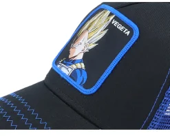 Kids Dragon Ball Vegeta Black/Blue Trucker - Capslab