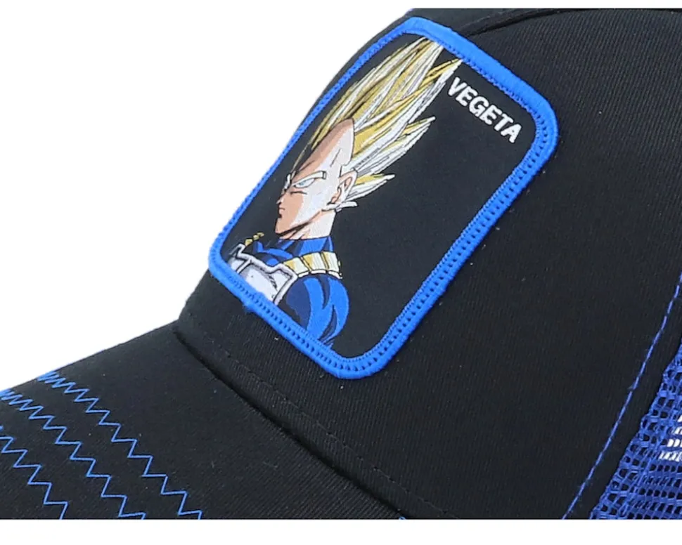 Kids Dragon Ball Vegeta Black/Blue Trucker - Capslab