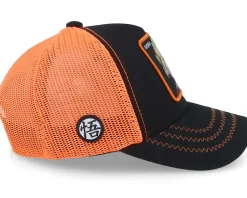 Kids Dragon Ball Z Son Goku Black/orange Trucker - Capslab
