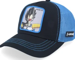 Kids Dragon Ball Z Vegeta Black/Blue Trucker - Capslab