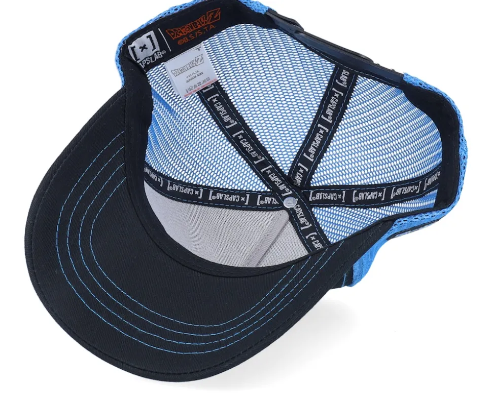 Kids Dragon Ball Z Vegeta Black/Blue Trucker - Capslab