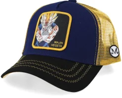 Kids Dragon Ball Z Vegeta Black/Blue Trucker - Capslab