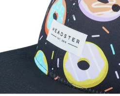 Kids Duh Donut Black Snapback - Headster
