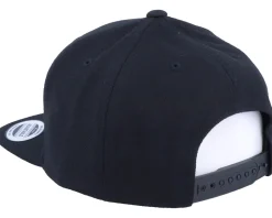 Kids E Letter 3D Black Snapback - Kiddo Cap