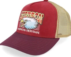 Kids Eagle Head Red/Maroon Trucker - Stetson
