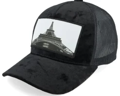 Kids Eiffel Tower Velvet White Trucker - Calza Pennello