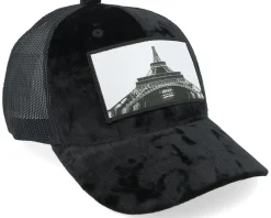 Kids Eiffel Tower Velvet Black Trucker - Calza Pennello