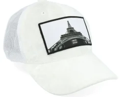 Kids Eiffel Tower Velvet White Trucker - Calza Pennello