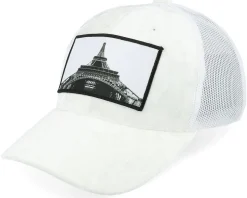 Kids Eiffel Tower Velvet White Trucker - Calza Pennello