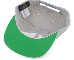 Kids Ella Engraved Patch Heather Grey Snapback - Kiddo Cap