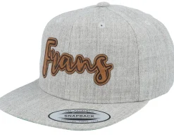 Kids Ella Engraved Patch Heather Grey Snapback - Kiddo Cap