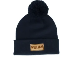 Kids Engraved Suede Patch Black Pom - Beechfield