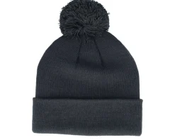 Kids Engraved Suede Patch Graphite Grey Pom - Beechfield