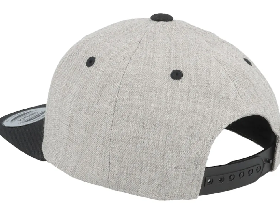 Kids Excavator Heather Grey/Black Snapback - Kiddo Cap