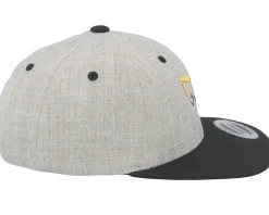 Kids Excavator Heather Grey/Black Snapback - Kiddo Cap
