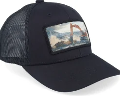 Kids Excavator Patch Black Trucker - Kiddo Cap