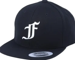 Kids F Letter 3D Black Snapback - Kiddo Cap