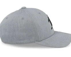 Kids F Letter 3d Heather Grey Adjustable - Kiddo Cap