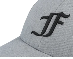 Kids F Letter 3d Heather Grey Adjustable - Kiddo Cap