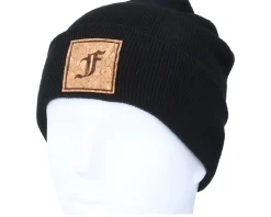 Kids F Letter Patch Black Cuff - Kiddo Cap
