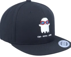 Kids Fab-Booo-Lous Ghost Black Snapback - Kiddo Cap