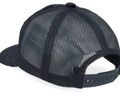 Kids Farming Tractor Patch Velvet Black Trucker - Kiddo Cap