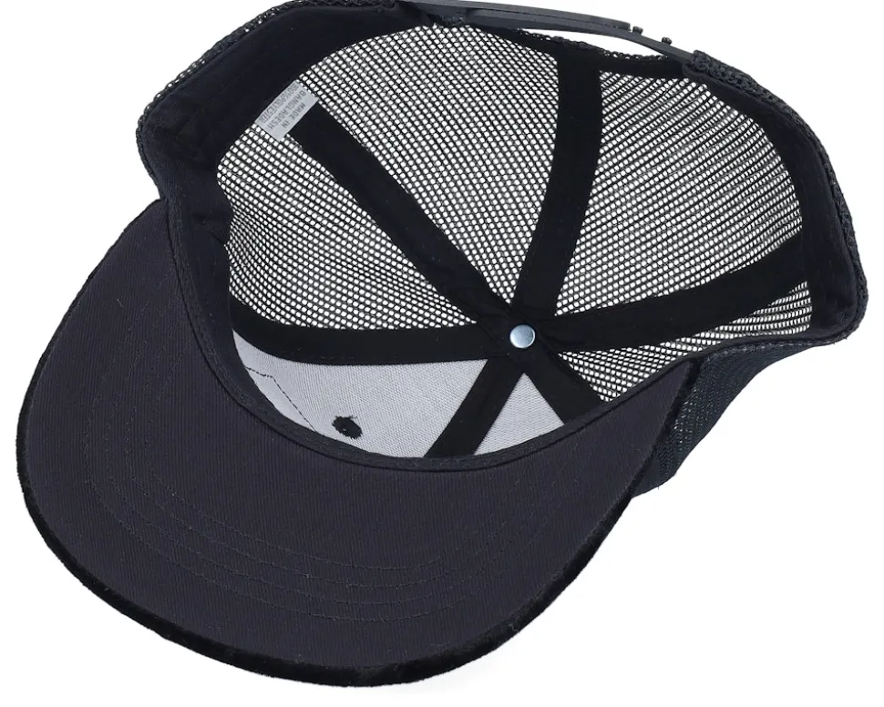 Kids Farming Tractor Patch Velvet Black Trucker - Kiddo Cap