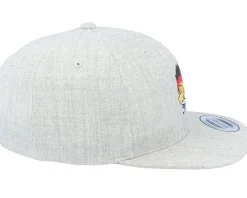 Kids Fighter Kid Heather Grey Snapback - Kiddo Cap