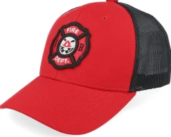 Kids Fire Fighter Junior 3d Patch Scarlet/Black - Kiddo Cap