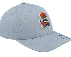 Kids Fire Fighter Teddy Heather Grey Adjustable - Kiddo Cap