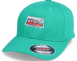 Kids Fire Truck Green Flexfit - Kiddo Cap