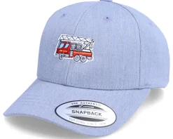 Kids Fire Truck Heather Grey Adjustable - Kiddo Cap
