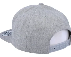 Kids Flame Angel Fish Heather Grey Snapback - Kiddo Cap