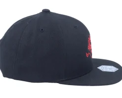 Kids Flaming Fire Dragon Black Snapback - Critiql Hit