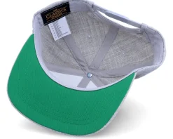 Kids Flaming Football Heather Grey Snapback - Forza