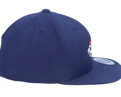 Kids Flaming Football Navy Snapback - Forza